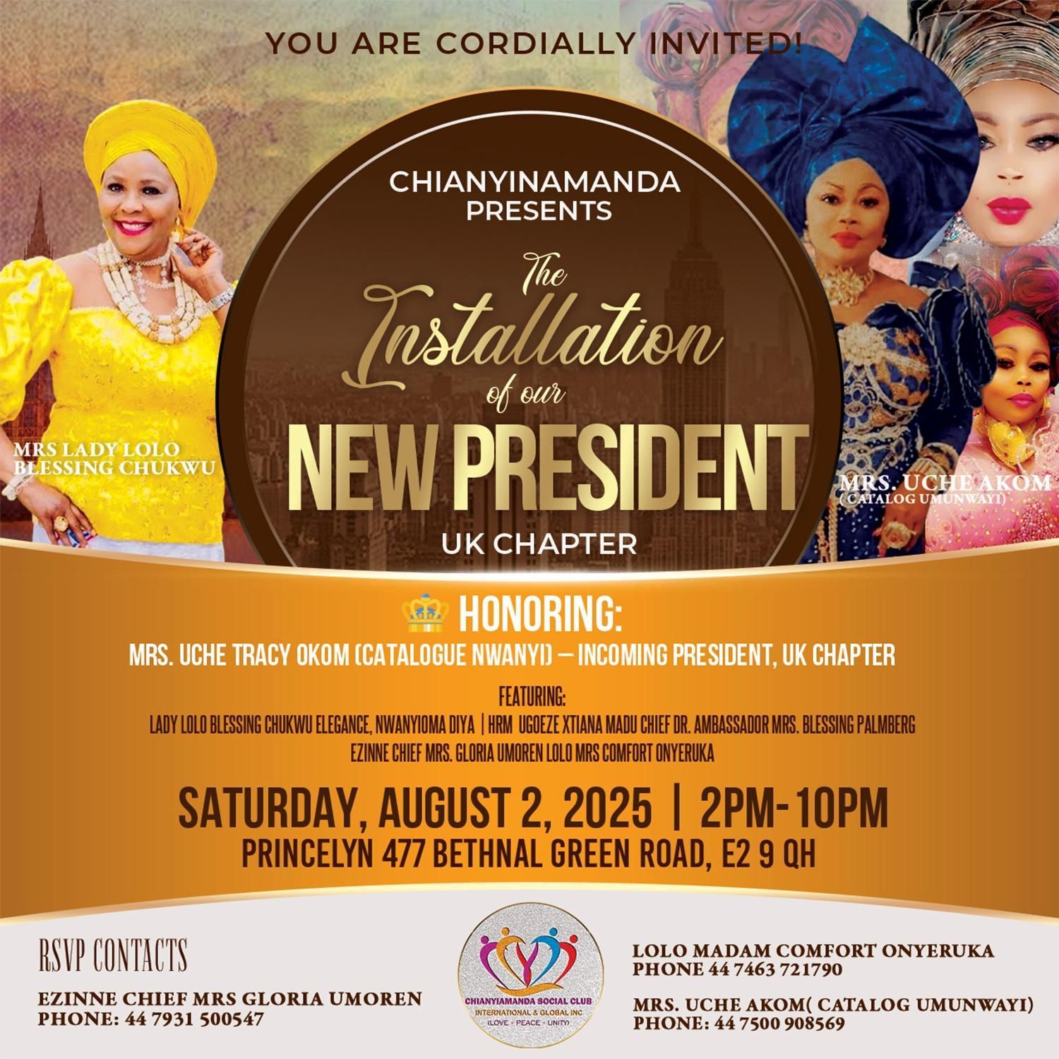 The Installation of Our New President – UK Chapter