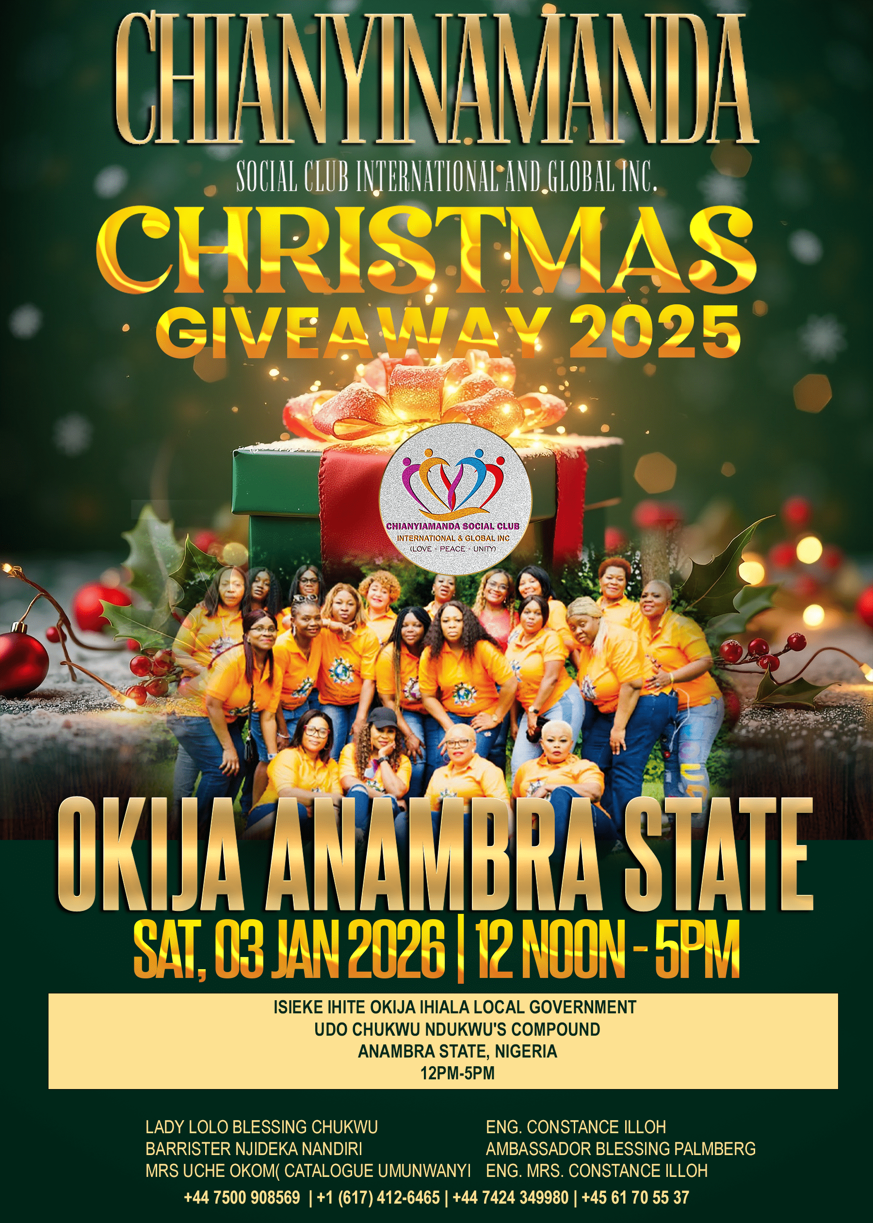 CHIANYINAMANDA CHRISTMAS GIVEAWAY 2025